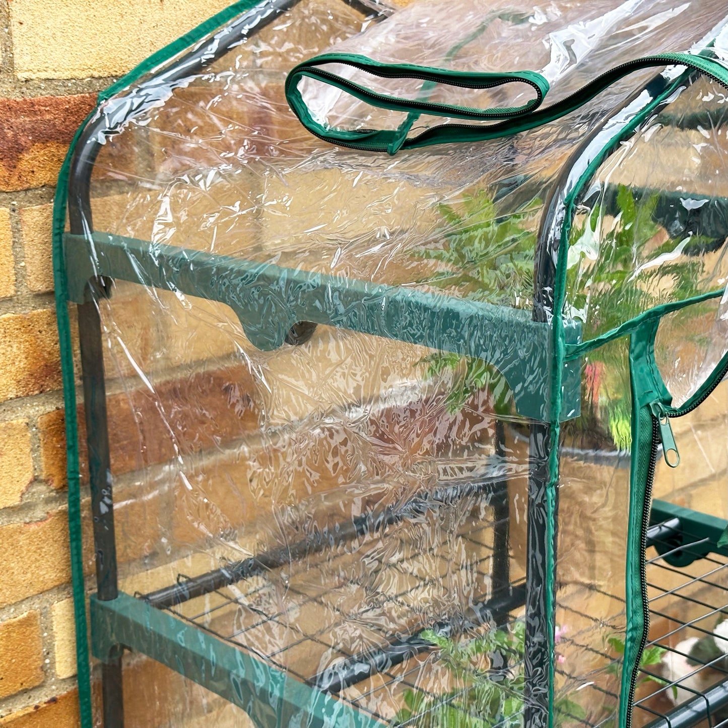 Green 4 Tier Mini Greenhouse