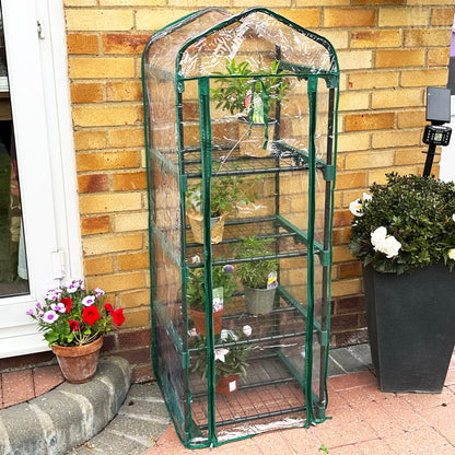 Green 4 Tier Mini Greenhouse