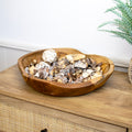 Large Rustic Teak Wood Table Bowl