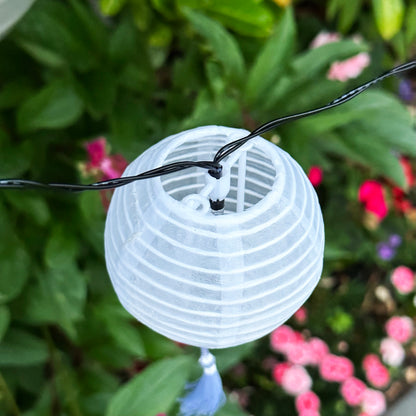 10 chinesische Laternen-Solarleuchten für den Außenbereich