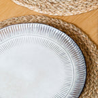 Set Of 4 Embossed Reactive Glaze Side Plates