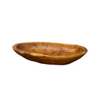 Teak Root Wood Long Bowl