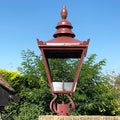 Burgundy Lamp Post Top Lantern