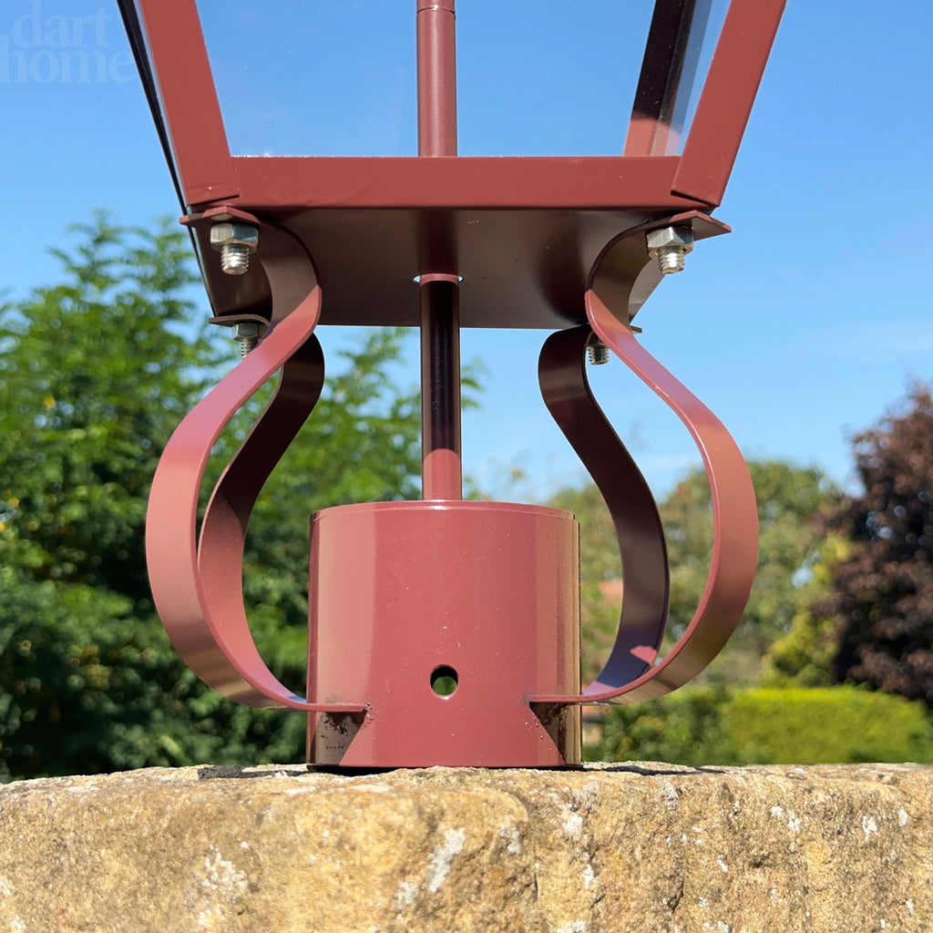 Burgundy Lamp Post Top Lantern