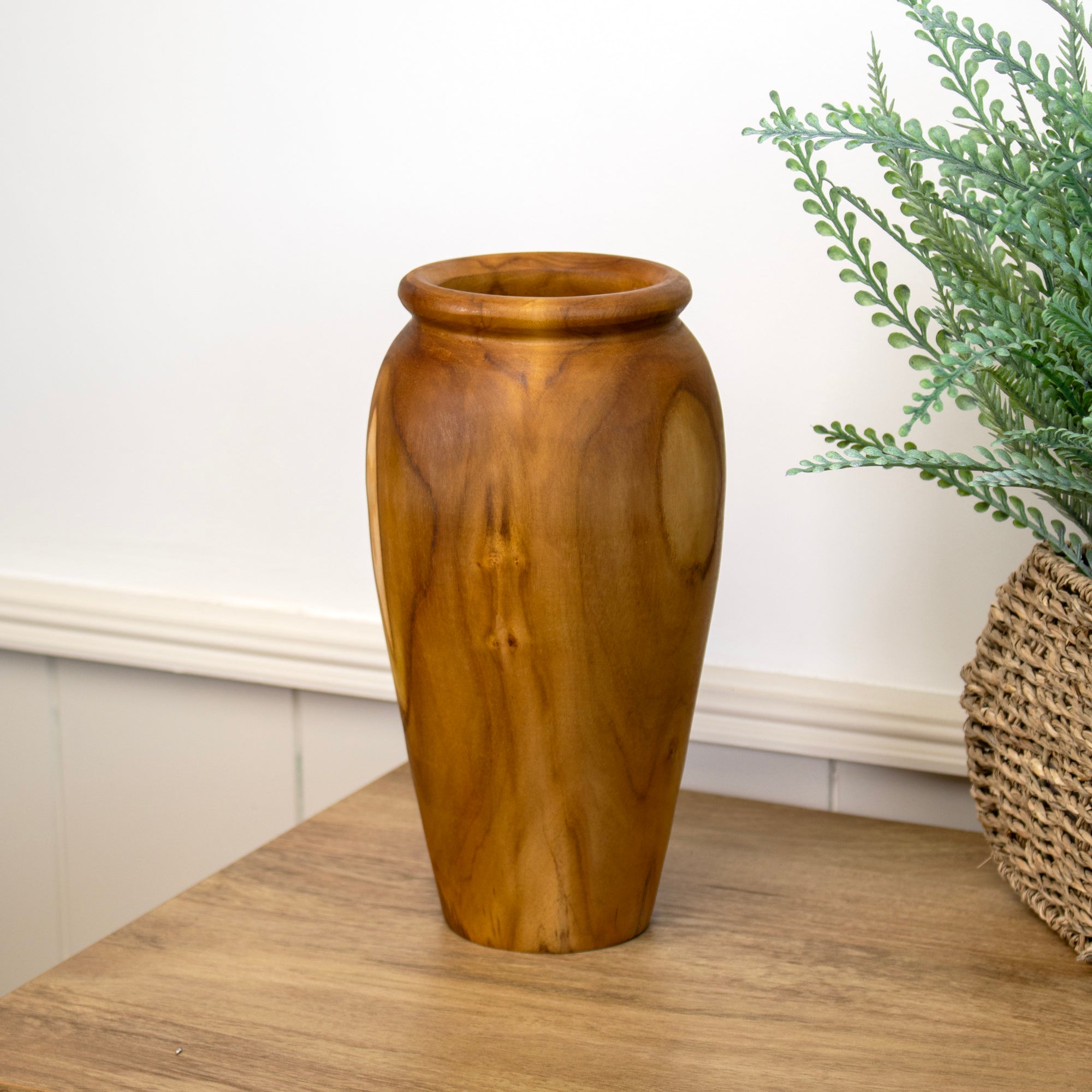 Teak Root Urn Vase