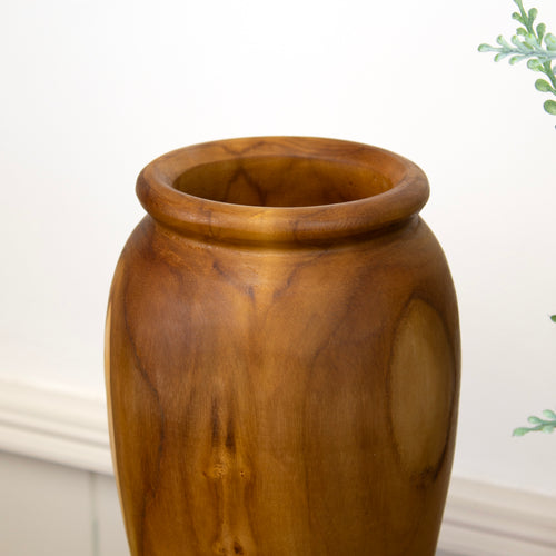 Teak Root Urn Vase
