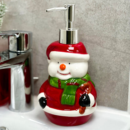 Christmas Snowman Soap Dispenser