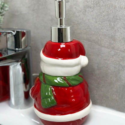 Christmas Snowman Soap Dispenser