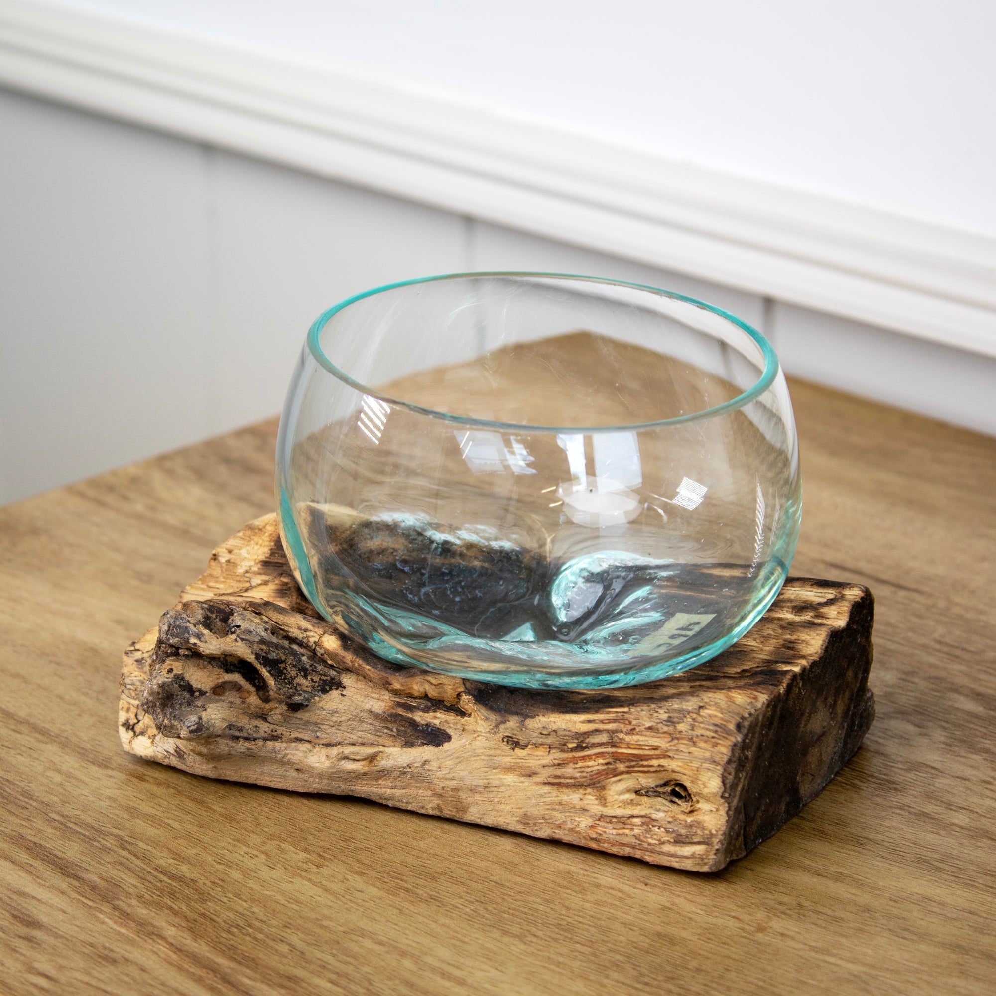 Teak Root On Mini Molten Glass Fruit Bowl