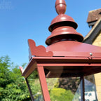 Burgundy Lamp Post Top Lantern