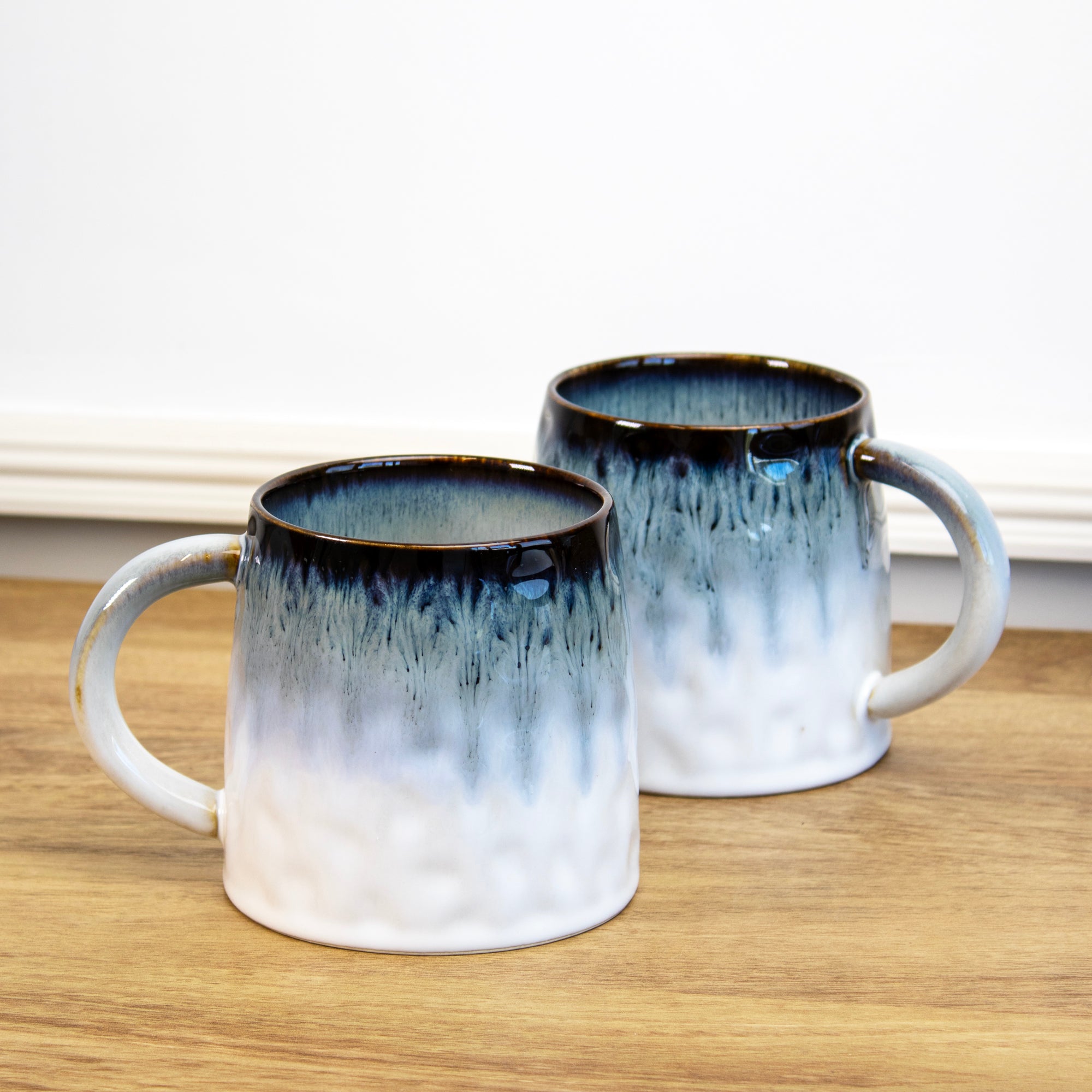 Set mit 2 Gothic-Bechern mit reaktiver Glasur, 450 ml
