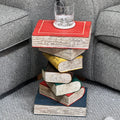 Solid Wood Colourful Book Stack Table