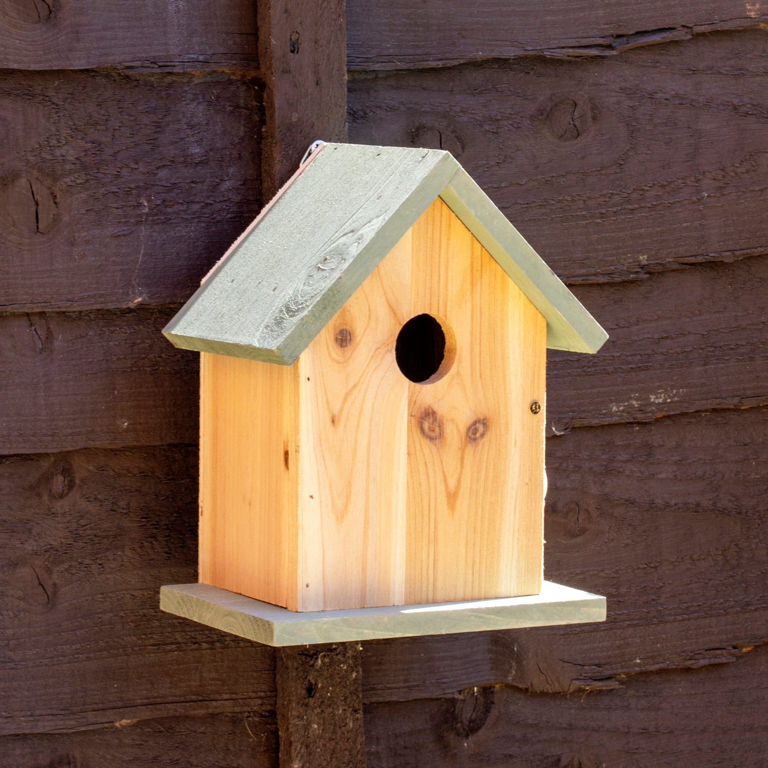 Green Wood Bird House