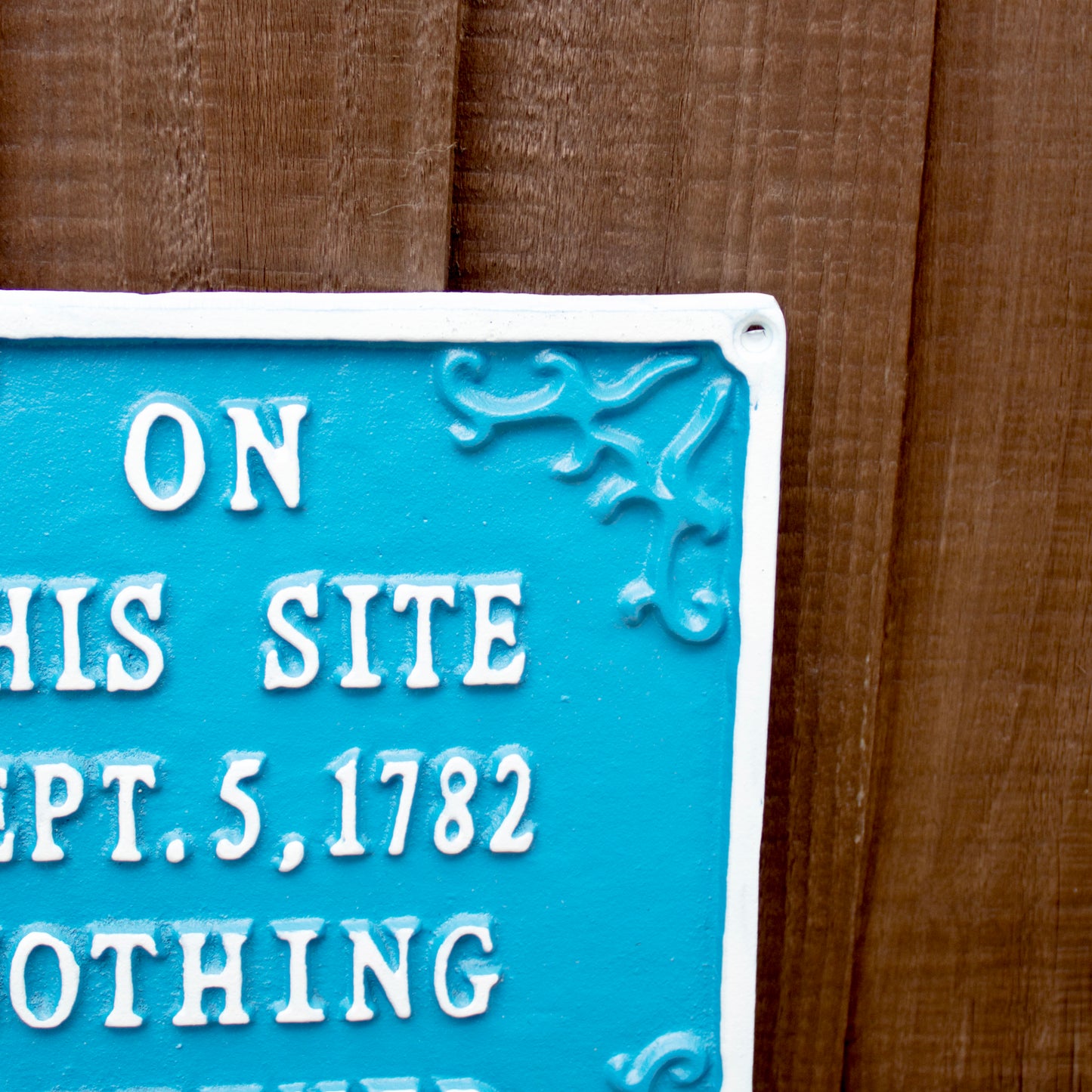 On This Site Nothing Happened Sign
