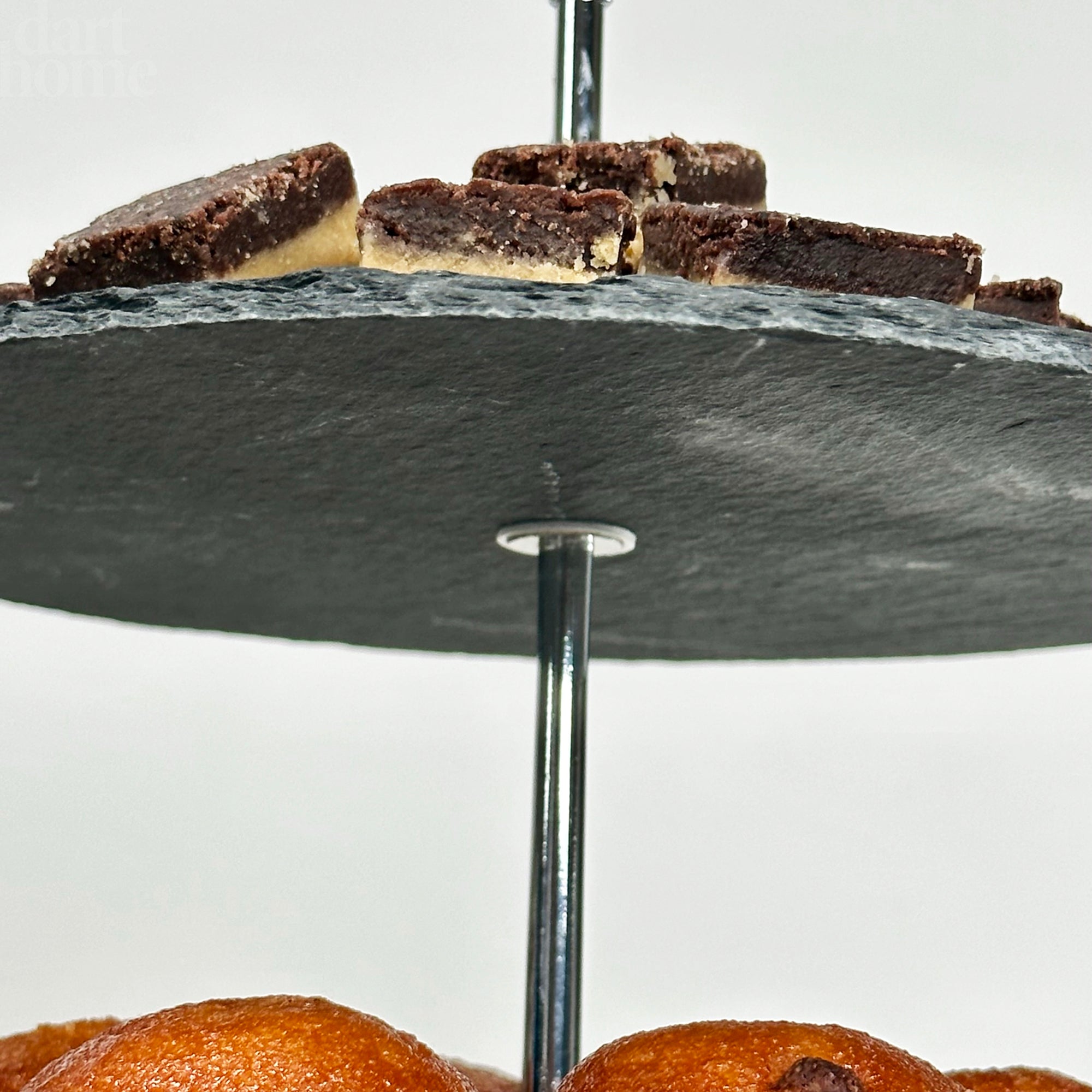 2 Tier Slate Cake Stand