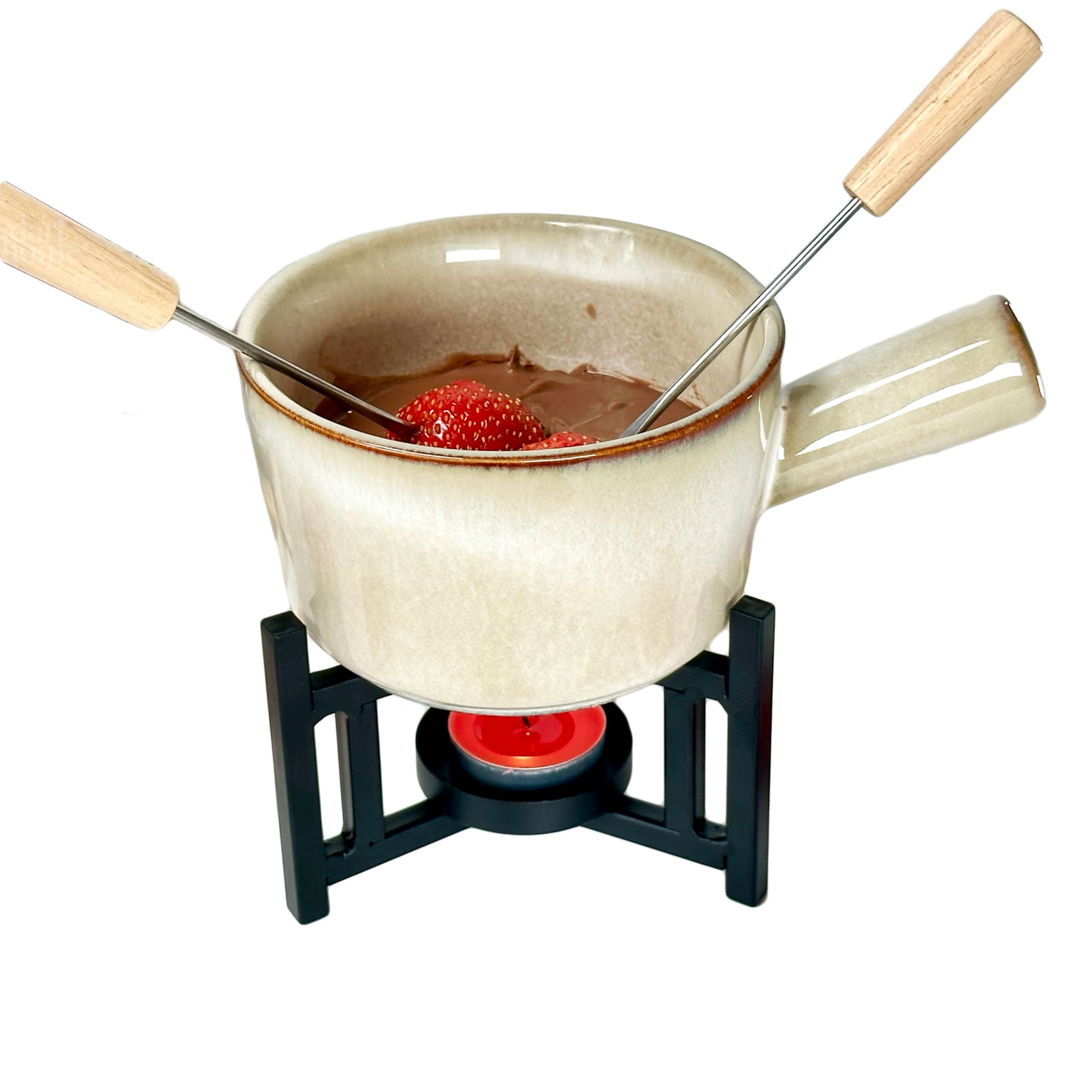 Reactive Glaze Chocolate Fondue Set