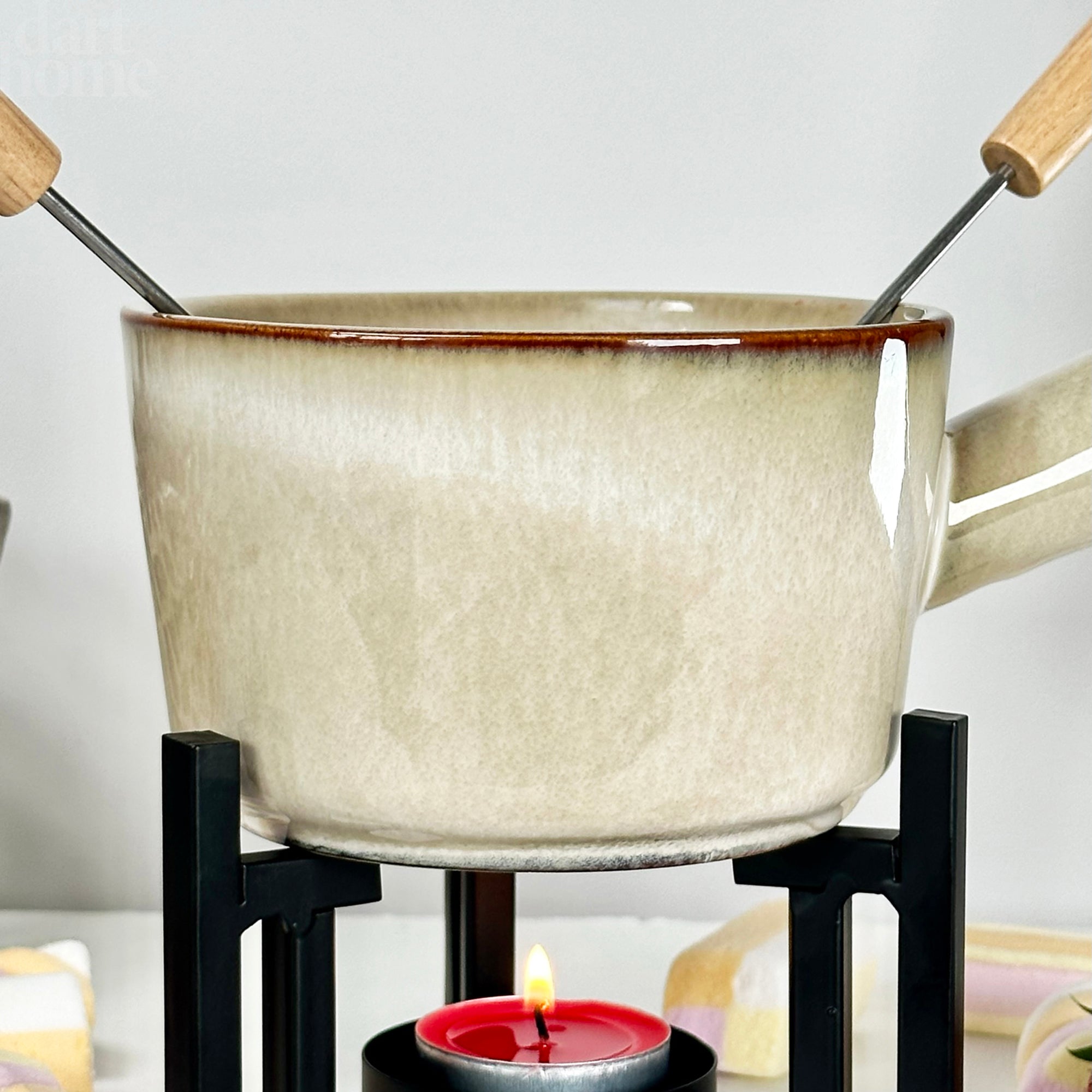 Reactive Glaze Chocolate Fondue Set