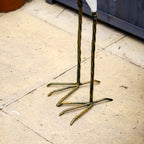 White Metal Crane Garden Ornament