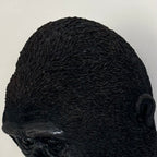 Black Gorilla Head Wall Sculpture