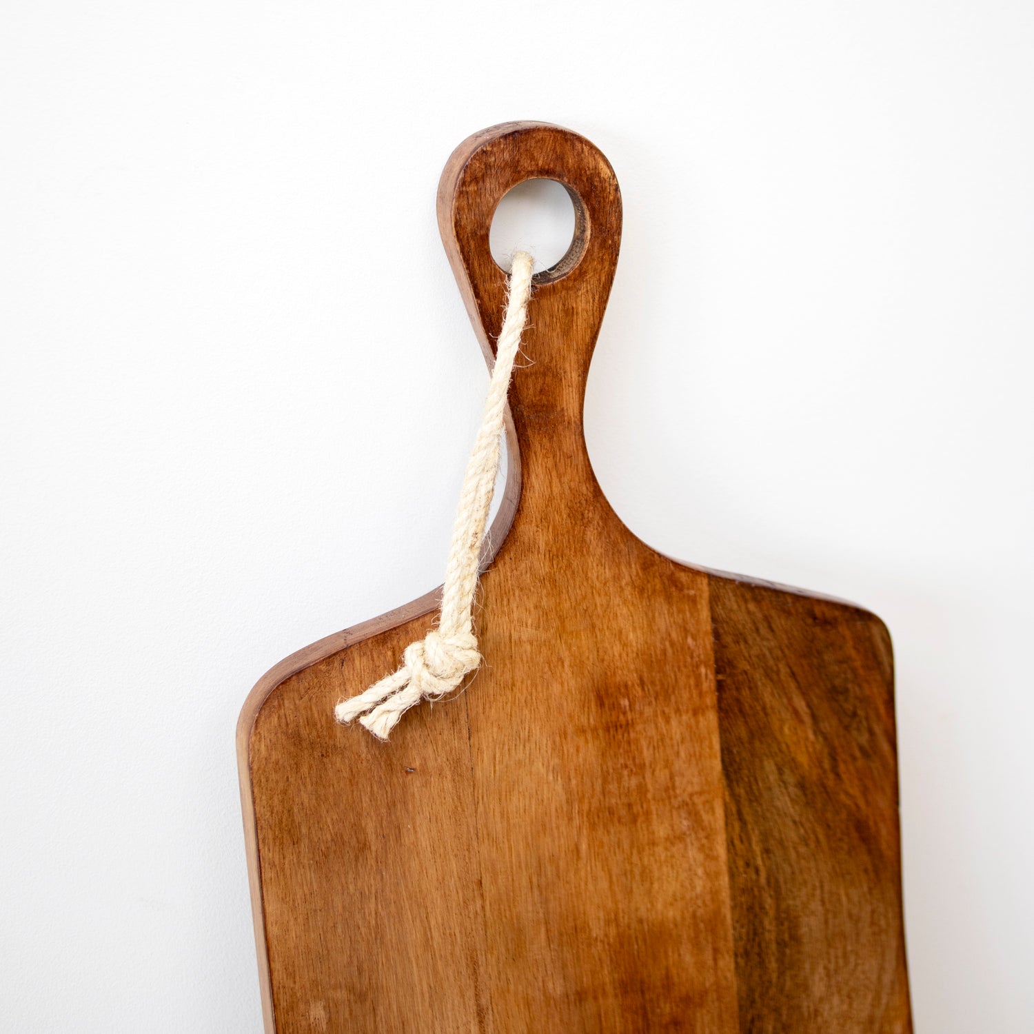Mango Wood White Floral Serving Board