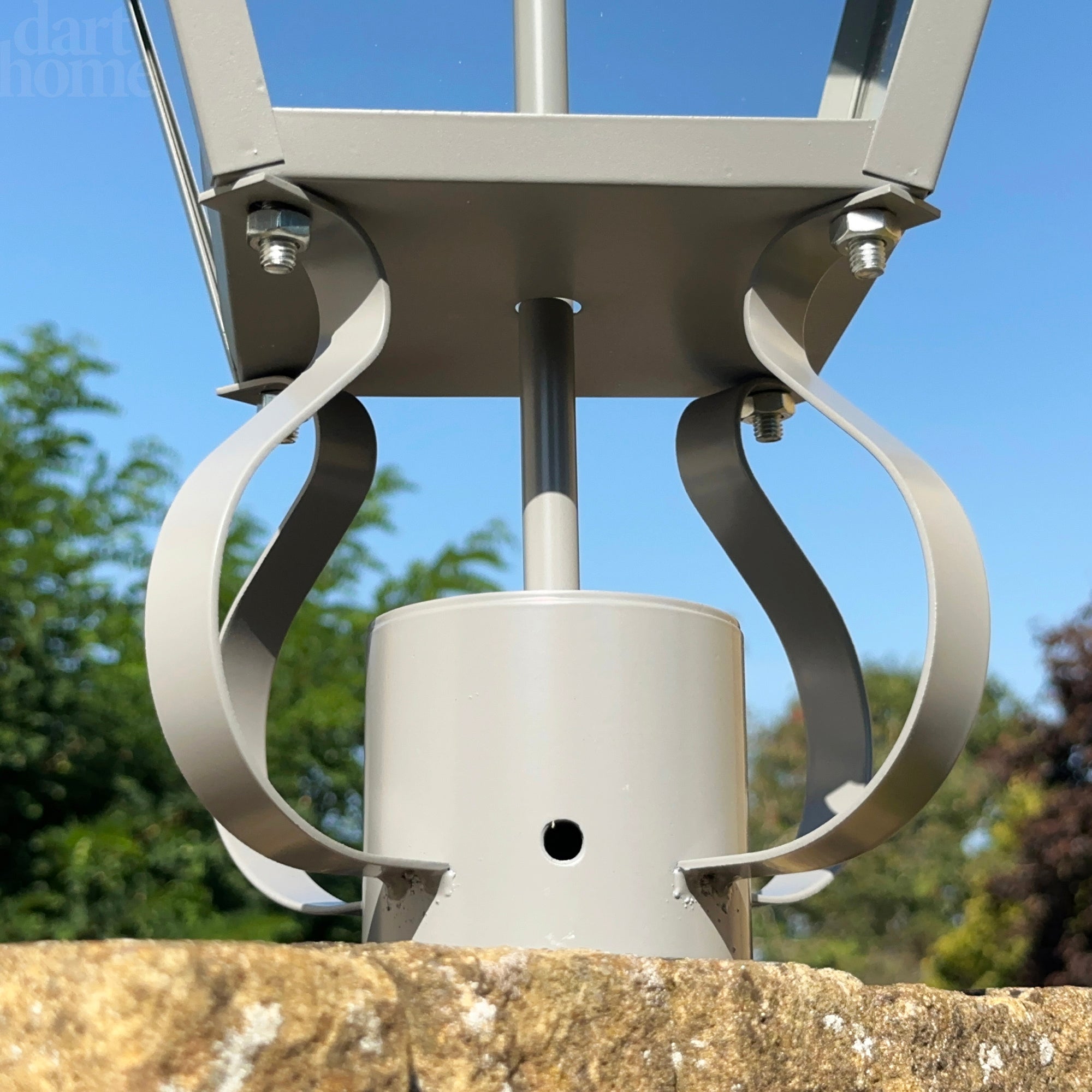 Grey Lamp Post Top Lantern