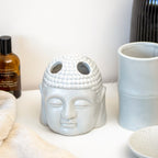 Set Of 3 Grey Buddha Ceramic Bathroom Accessories