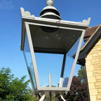 Grey Lamp Post Top Lantern