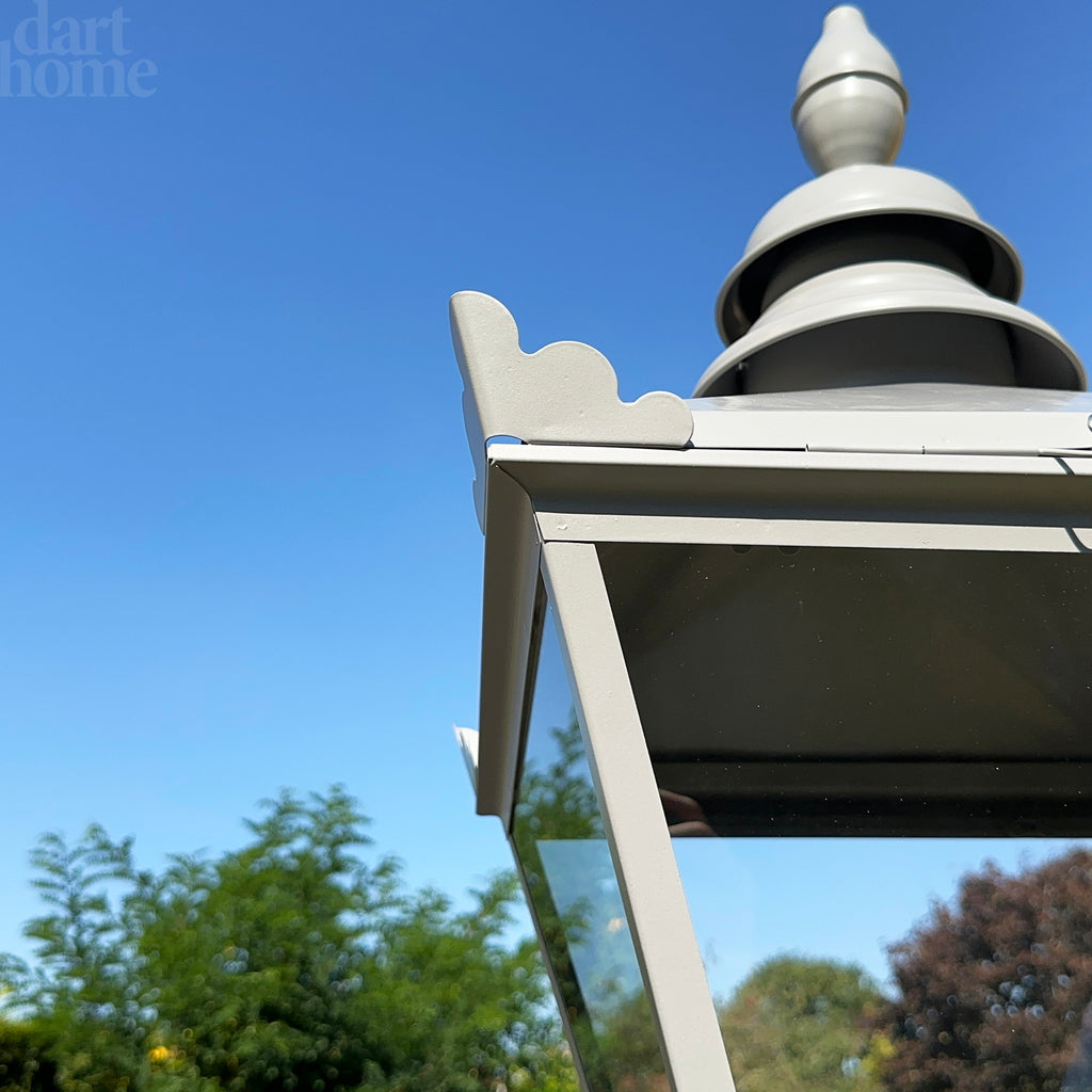 Grey Lamp Post Top Lantern