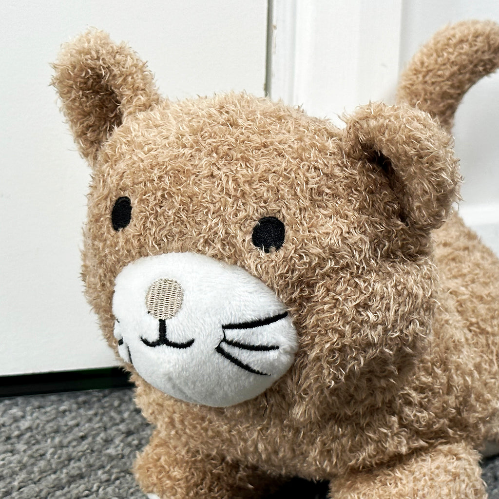 Brown Furry Cat Doorstop