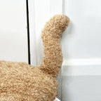 Brown Furry Cat Doorstop