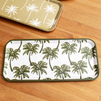 Set Of 3 Palm Tree Melamine Trays