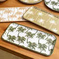Set Of 3 Palm Tree Melamine Trays