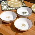 Set Of 6 Palm Tree Outdoor Pasta Bowls