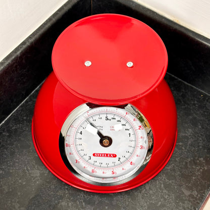 Steelex Red Kitchen Scales