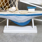 Decorative Blue And White Nautical Boat