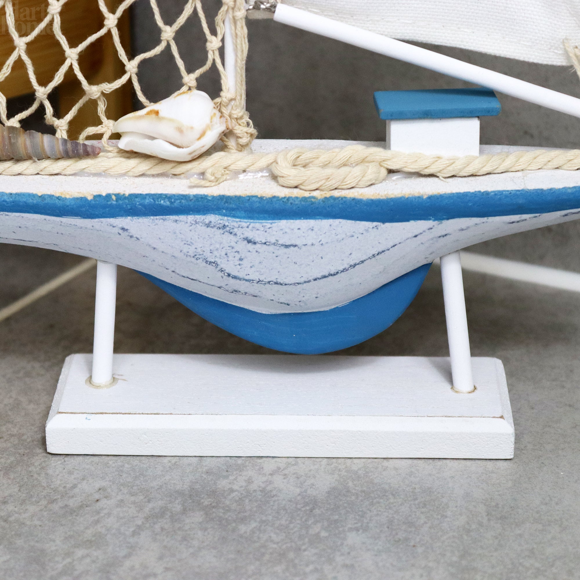 Decorative Blue And White Nautical Boat