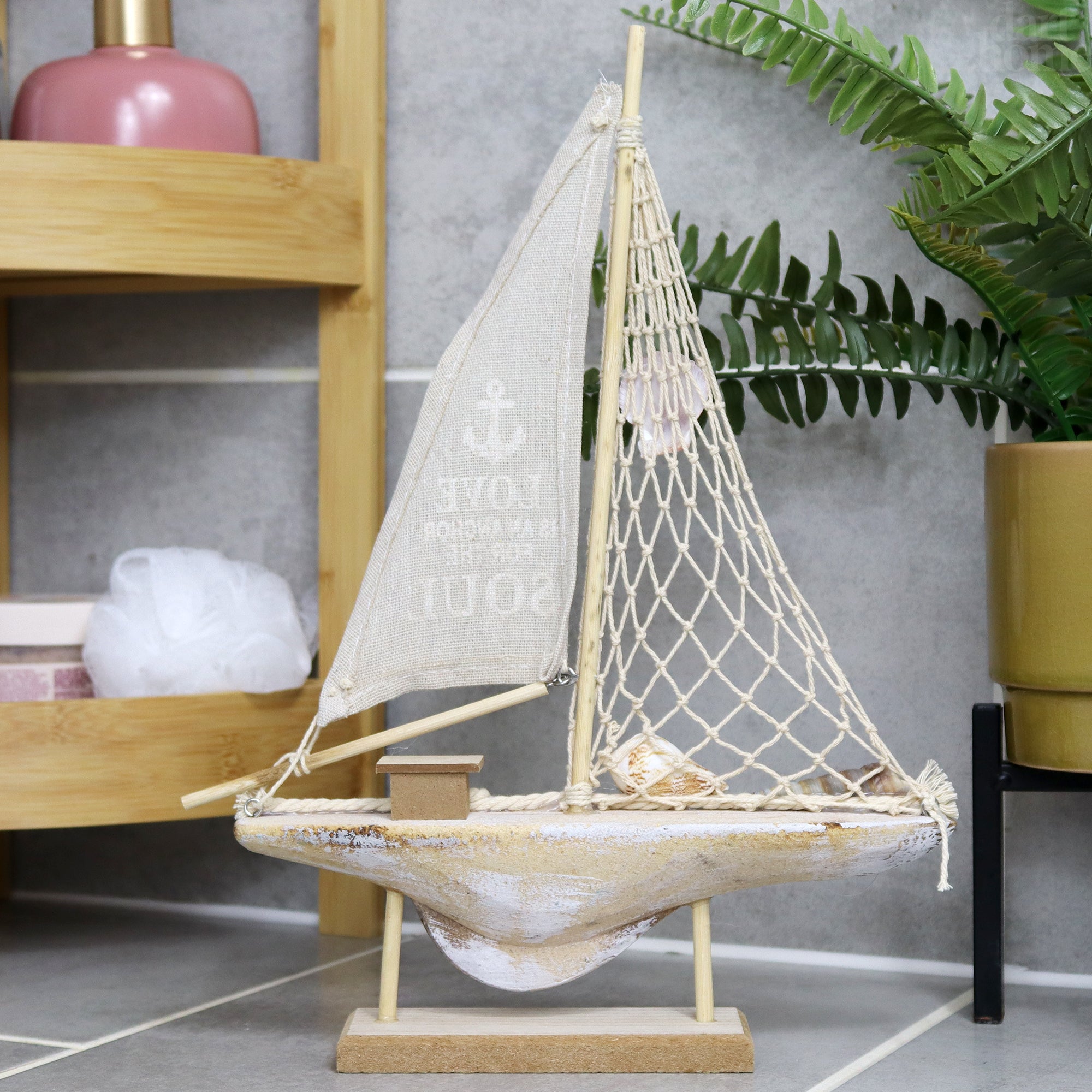Decorative Natural Wood Nautical Boat
