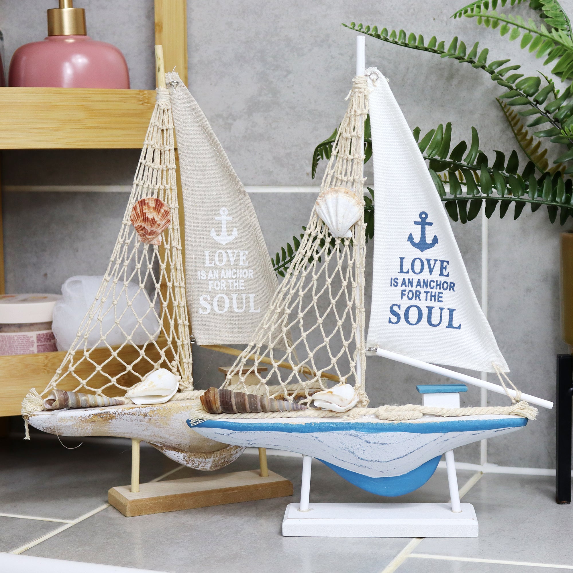 Decorative Natural Wood Nautical Boat