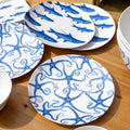Set Of 4 Marine Life Outdoor Dinner Plates