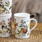 Set Of 4 Garden Birds & Bluebell Mugs