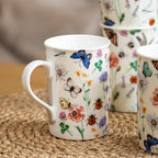 Set Of 4 Hedgerow Floral & Insect Mugs