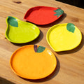 Set Of 4 Fruit Mix Melamine Outdoor Plates