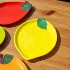 Set Of 4 Fruit Mix Melamine Outdoor Plates