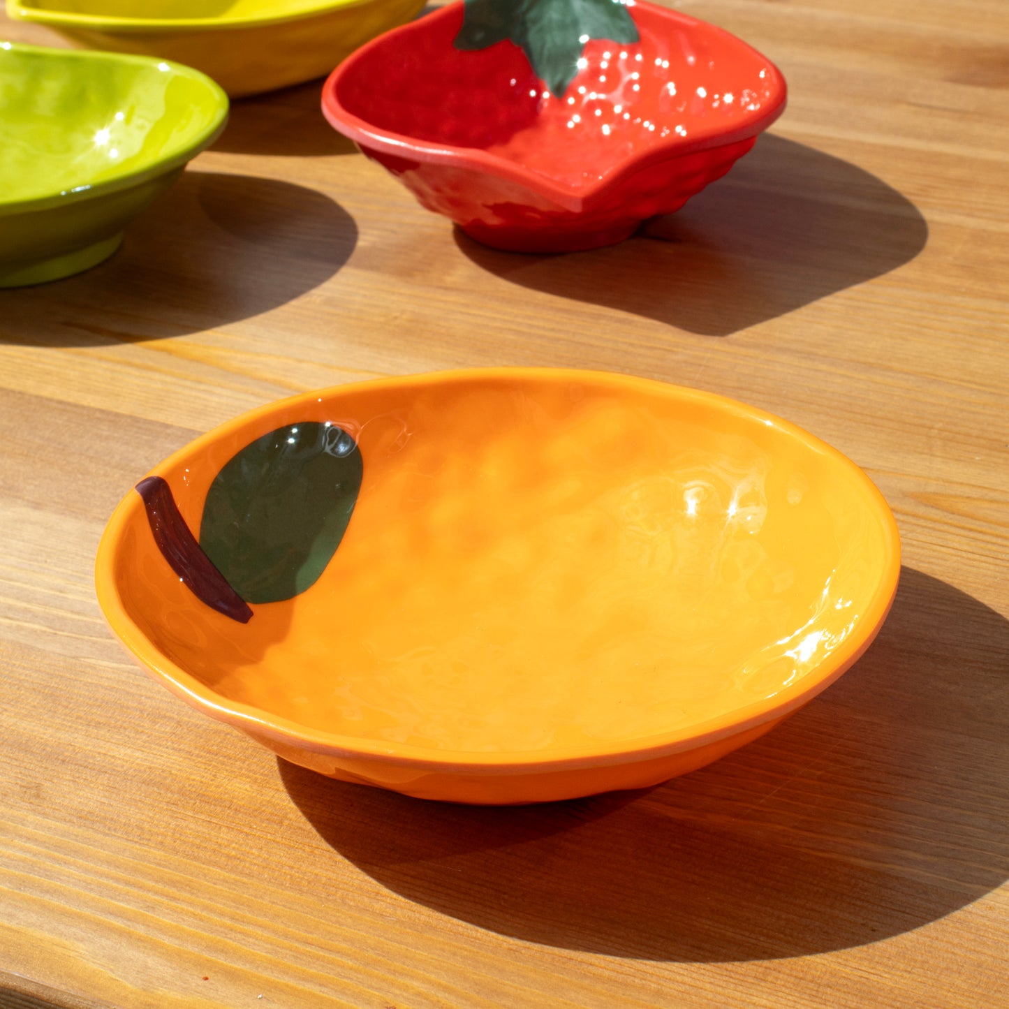 Set Of 4 Fruit Mix Melamine Outdoor Bowls