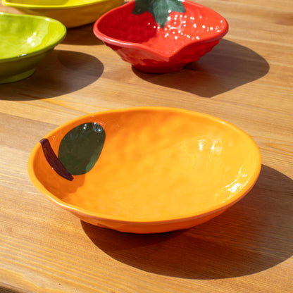 Set Of 4 Fruit Mix Melamine Outdoor Bowls