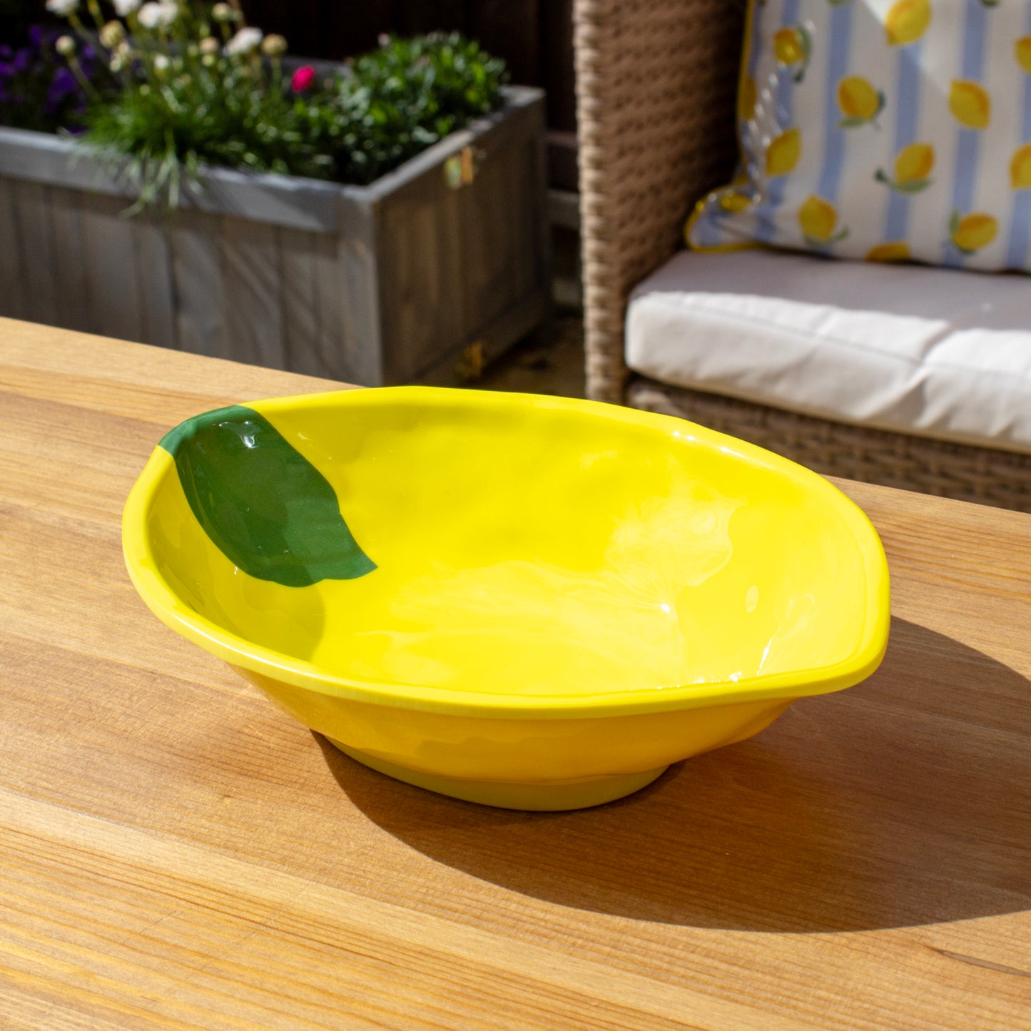Set Of 4 Fruit Mix Melamine Outdoor Bowls