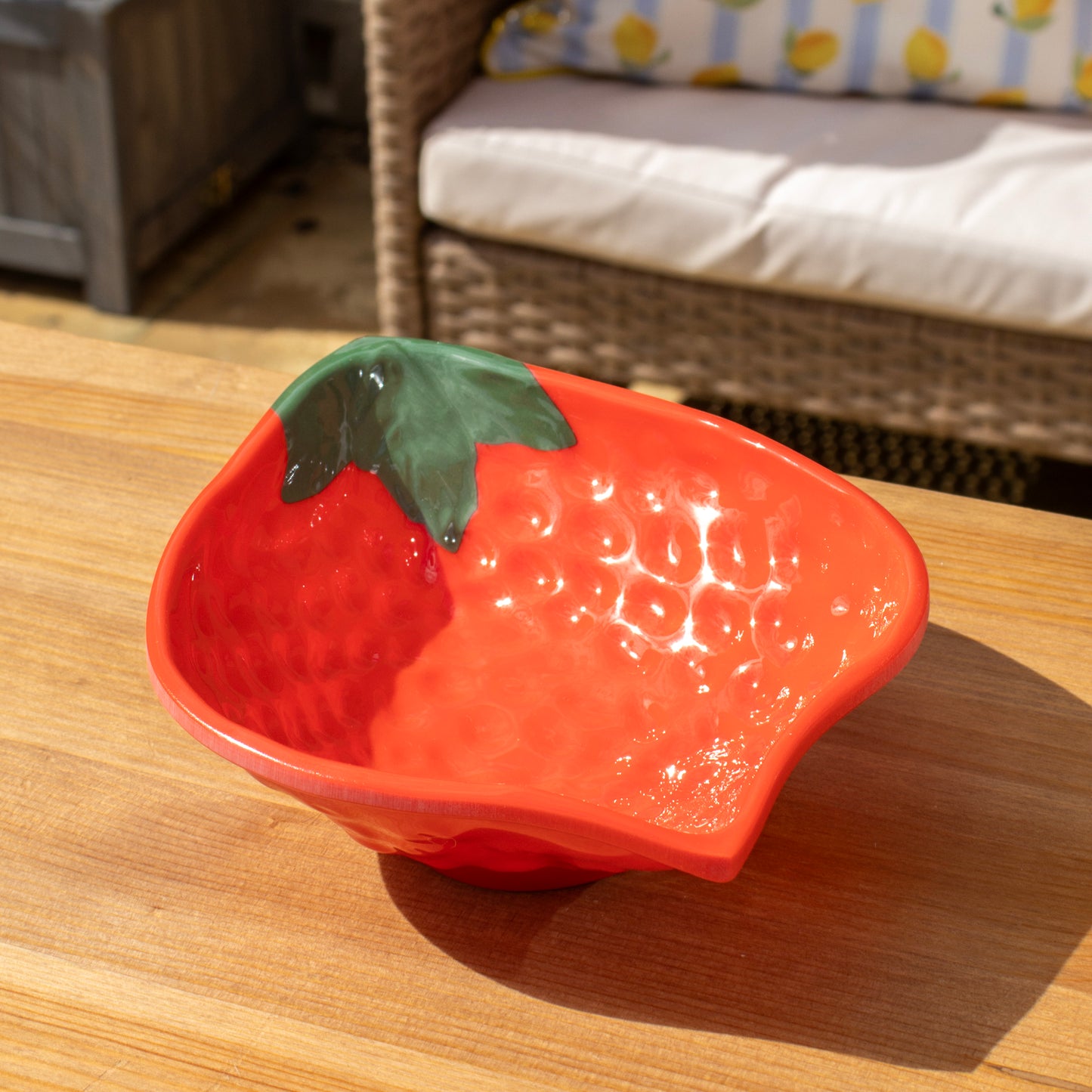 Set Of 4 Fruit Mix Melamine Outdoor Bowls