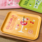 Set Of 3 Large Cocktail Melamine Trays