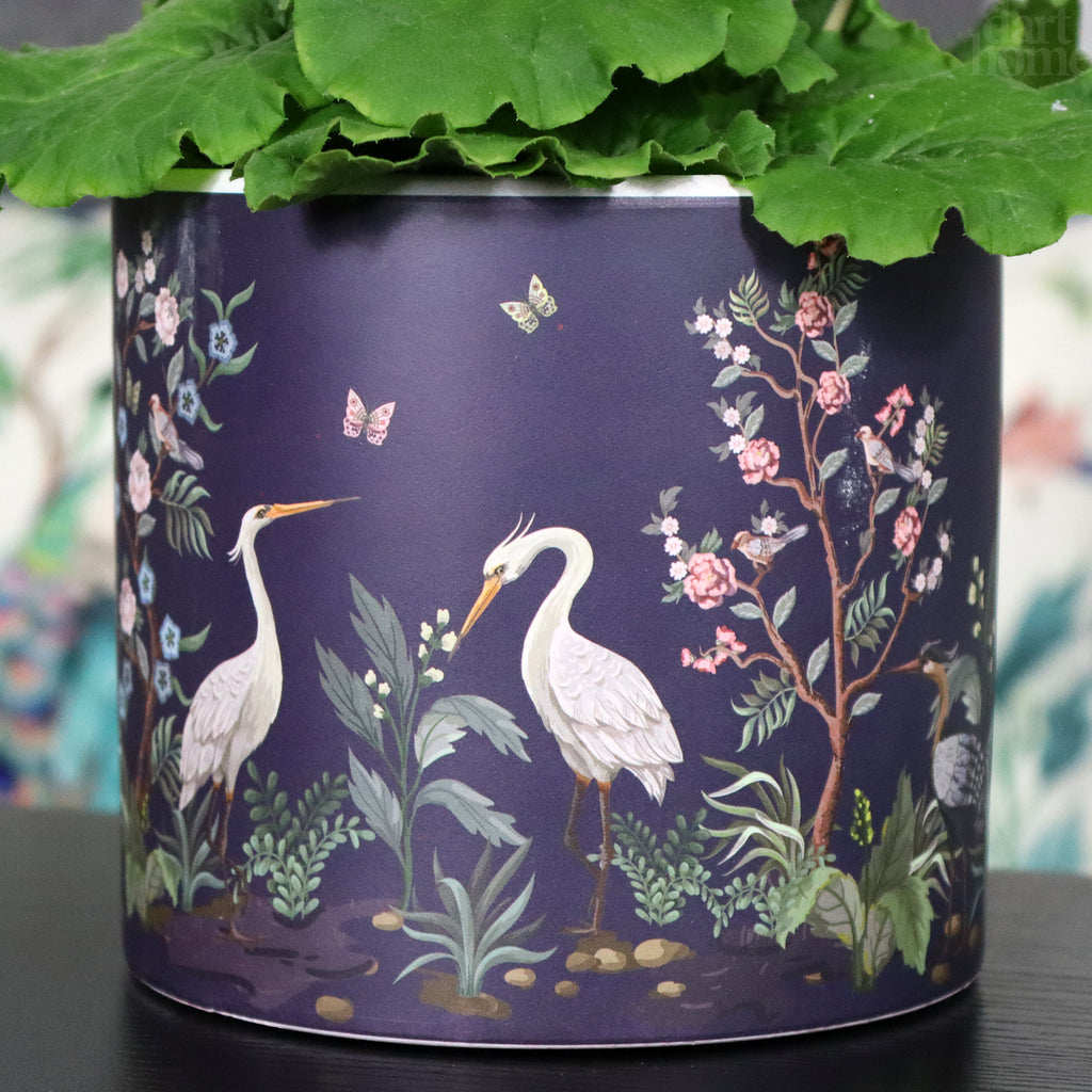 Purple Oriental Plant Pot