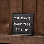 Bullsh*t-Eckschild aus Gusseisen